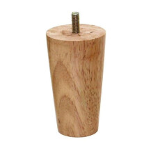 Picioare de mobilă din lemn rotund, 10 cm, naturale