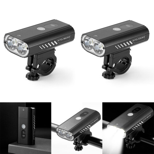 Bicycle Light USB Rechargeable 1000/1600 Lumens 1