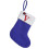 Chaussettes de Noël bleues avec initiales brodées, 26 1