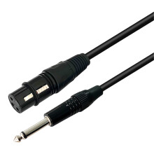Mikrofonní kabel 6,35 mm samec na 3pinový XLR 3 m