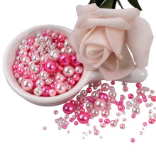 Perles artificielles pour loisirs créatifs, perles rondes de 3 à 8 mm, 150 pièces