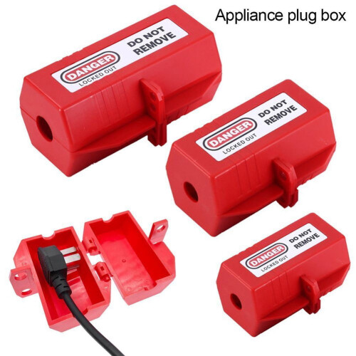 Electrical Plug Lock Box ABS Plastic 1 Piece 2