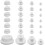 Silicone Bathtub Jet Covers White 24PCS 12-23mm 1