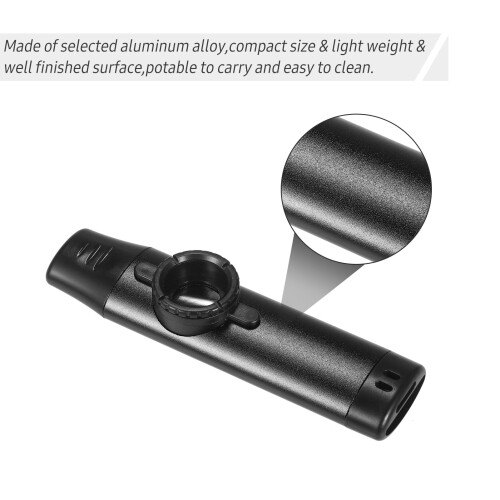 Aluminum Alloy Kazoo for Beginners Black 2