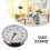 Heminredning Quartz Urverk 65mm Guld Silver Arabisk 7