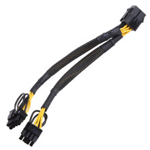 PCIe 8-nastainen jakokaapeli, 6+2-nastainen uros-naaras, nailon