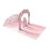 Pink wedding invitation stand with holder, elegant, 1 piece 1