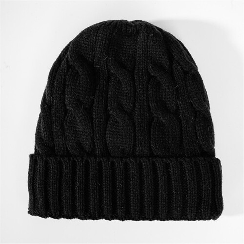 Warme, dicke Strickmütze für Herren, Einheitsgröße