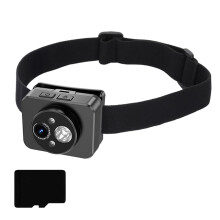 Actionkamera med LED-lys 1080P hodelykt