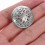 Sweater Buttons Silver Metal Round 20 pcs 7