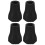 Hiking Pole Tips Black 4 Pcs 7