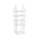 Witte hangende kastplank organizer PP opvouwbaar 1 groot 1