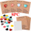 Heart-Shaped Crystal Valentine Cards 8-Pack for Classroom 7