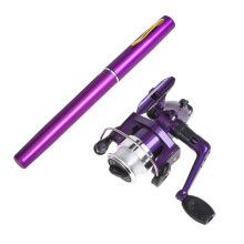 Pen-shaped telescopic fishing rod with reel, 1 set