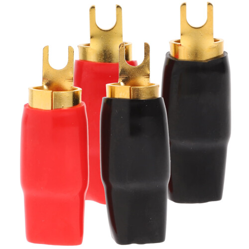 Kobber 0Gauge spadeterminalstik 2-pak