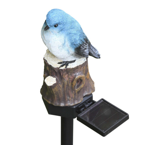 Bird-shaped solar garden stake lights waterproof LED 6-pack