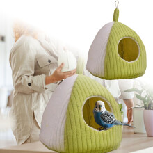 Vogelkuschelhütte, Winternest aus Baumwolle, 1 Stück, 17 cm