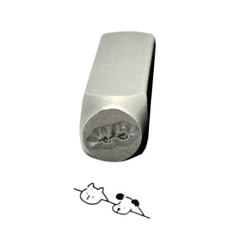 Hunde-tema metalstempler kulstofstål 6 stk.