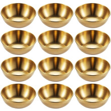 Bols à sauce en acier inoxydable doré 8,8 cm (3,46 pouces), lot de 12