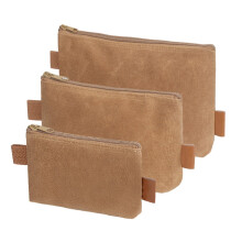 Pochette à outils en toile cirée, lot de 3, pour le rangement de la quincaillerie