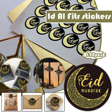 Adesivi rimovibili in PVC per sigillare le caramelle Eid Mubarak, 120 pezzi