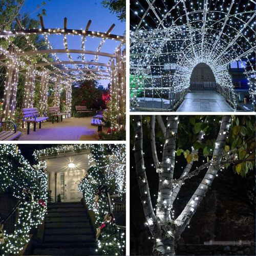 String Lights 300 LED 100ft White Waterproof 8 Modes 2