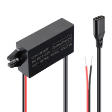 Adaptateur secteur allume-cigare 30 W Type-C, 8 V-32 V vers 5 V/9 V/12 V