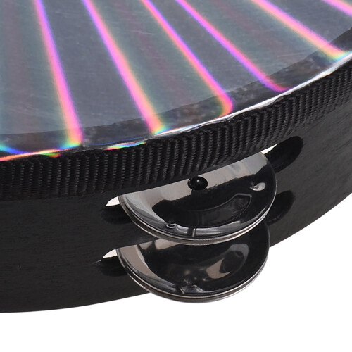 8 Inch 3D Tambourine Double Row Jingle Percussion 2
