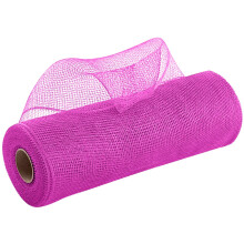 Fita de malha de poliéster com detalhes metalizados, 25 cm x 9,14 m