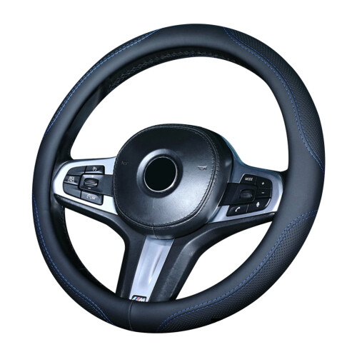 Microfiber Leather Steering Wheel Cover Universal14.5-15