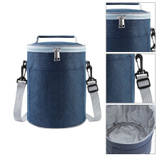 Sac isotherme en tissu Oxford bleu marine (1 pièce)