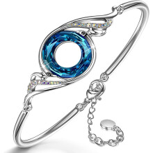 Pulseira Phoenix com cristais austríacos, ajustável de 18 cm (7 polegadas).