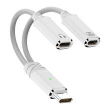 Adaptador divisor USB-C tipo C macho para fêmea PD100W