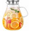 Pichet en verre avec couvercle, 2500 ml, graduations précises 1