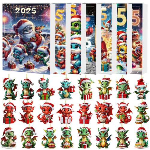 Adventskalender 2025 Akryldukker 24-dagers