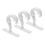 Gardinstangsbeslag i aluminiumslegering, 3 dele, hvide 1