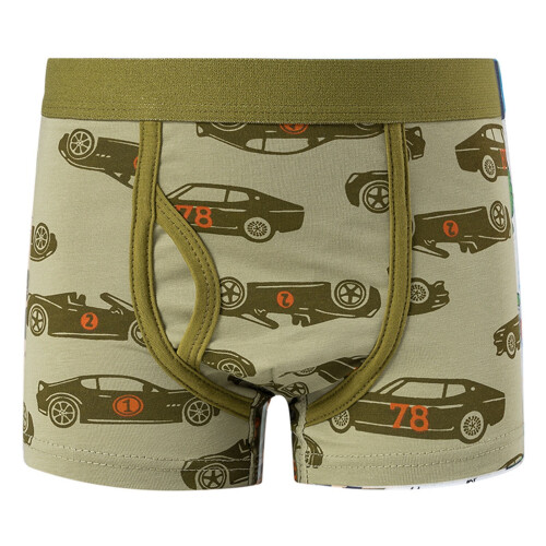 Boy's Cartoon Car Print Boxer Briefs 3-Pack