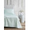 Parure de lit King 100 % percale de coton 4 pièces Vert d'eau 1