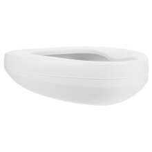 Comadre de plástico branco para mulheres, ergonômica e de uso hospitalar (1 conjunto).