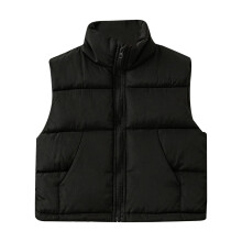 Chaleco acolchado ligero sin mangas para niñas, ideal para el invierno.