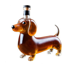 Carafe à whisky en verre motif teckel 750 ml