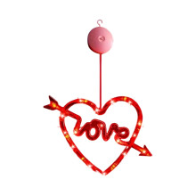 LED Valentinsdagsgardinlys med sugekopper520