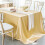 Polyester satin tablecloth beige 60x84 inches 1