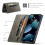 iPhone 13 case premium leather RFID protection brown 2
