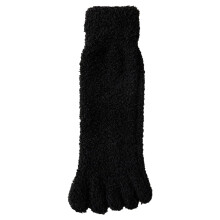 Dames effen pluizige teensokken winter warm koraal