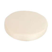 Housse ronde pour tabouret de bar en cuir imperméable beige, 35 cm (13,78 pouces).