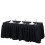 Banquet table skirt black polyester 14 ft x 29 in 3