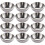 Conjunto de 12 molheiras de aço inoxidável de 8,8 cm (3,46 polegadas) 1