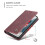 CaseMe slim wallet case for iPhone 13 red 5
