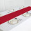 Chemin de table en polyester couleur bordeaux, 30 x 274 cm (lot de 5) 5